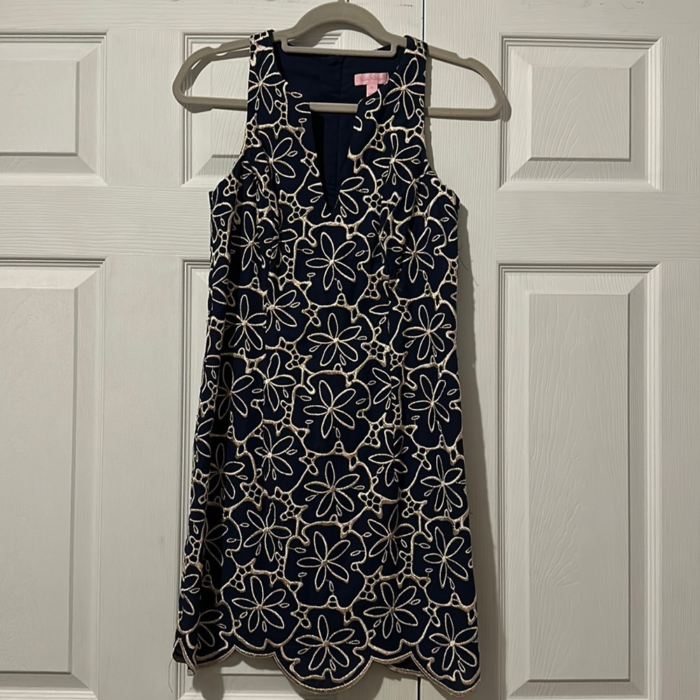 Women’s Lilly Pulitzer Augusta Shift Sand Dollar Dress
